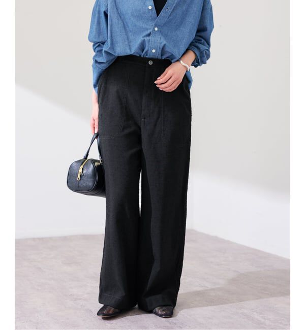FRAMeWORK「ヴィンテージネップクロスパンツ」|スラックス|
