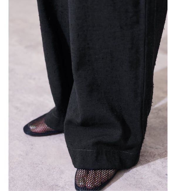 FRAMeWORK「ヴィンテージネップクロスパンツ」|スラックス|