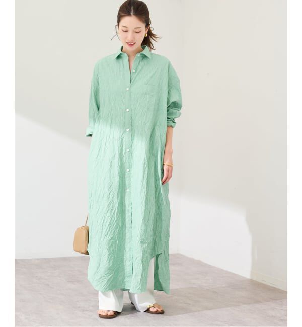 FRAMeWORK「ワッシャーストライプシャツドレス」|ワンピース|