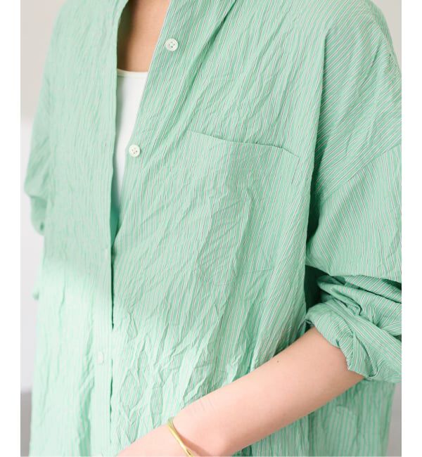 FRAMeWORK「ワッシャーストライプシャツドレス」|ワンピース|