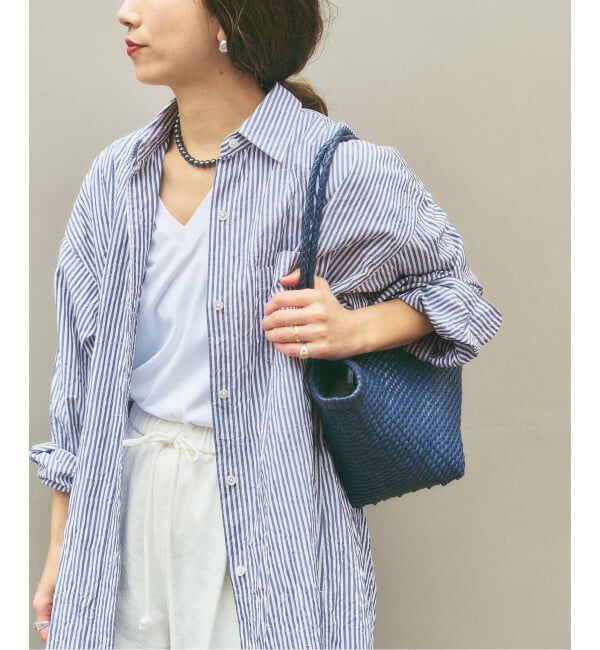 FRAMeWORK「ワッシャーストライプシャツドレス」|ワンピース|
