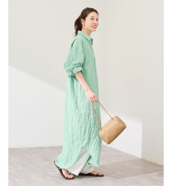 FRAMeWORK「ワッシャーストライプシャツドレス」|ワンピース|