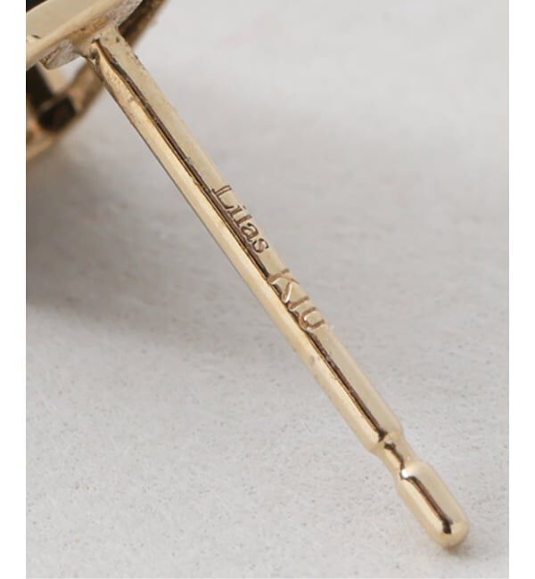 Lilas by Spick&Span「オクタゴンオニキスピアス K10（両耳）」|ピアス|