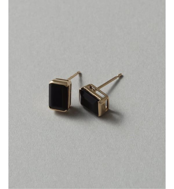 Lilas by Spick&Span「オクタゴンオニキスピアス K10（両耳）」|ピアス|