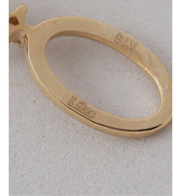 Lilas by Spick&Span「オーバルラインモチーフチャーム K18」|その他|