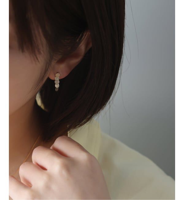 Lilas by Spick&Span「《WEB限定》サークルラインピアス K10（両耳）」|ピアス|