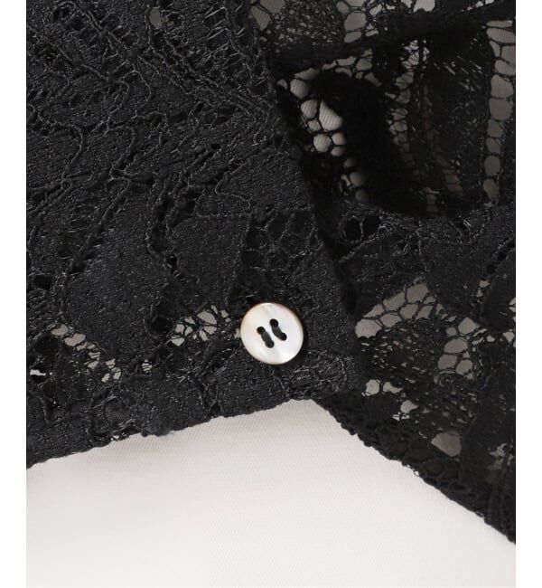 NOBLE「《追加》ボタニカルレースオープンカラーシャツ」|シャツ・ブラウス|