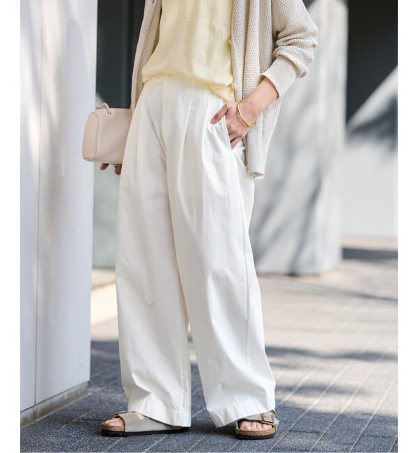 FRAMeWORK「≪洗濯機洗い可≫コットンナイロンタックパンツ」|その他|