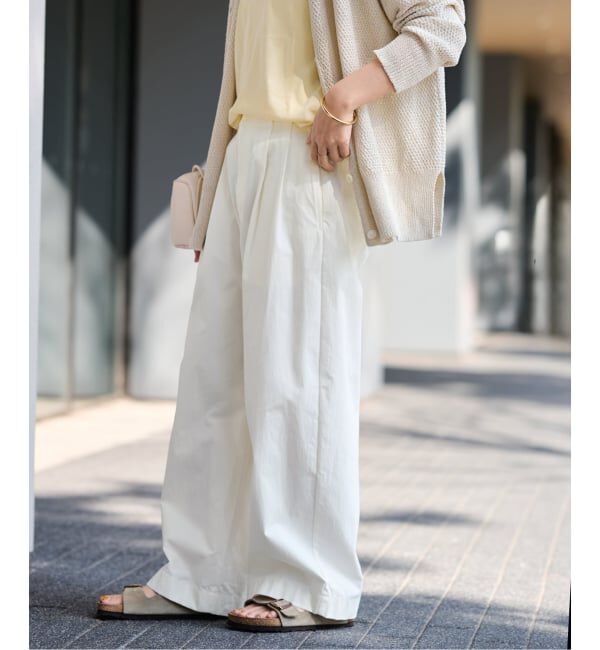 FRAMeWORK「≪洗濯機洗い可≫コットンナイロンタックパンツ」|その他|