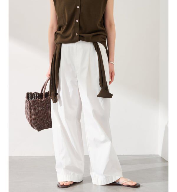 FRAMeWORK「≪洗濯機洗い可≫コットンナイロンタックパンツ」|その他|