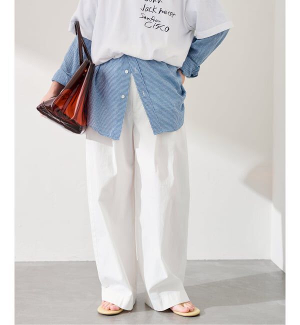 FRAMeWORK「≪洗濯機洗い可≫コットンナイロンタックパンツ」|その他|