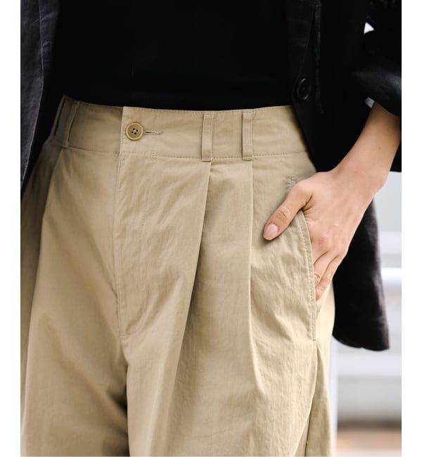 FRAMeWORK「≪洗濯機洗い可≫コットンナイロンタックパンツ」|その他|