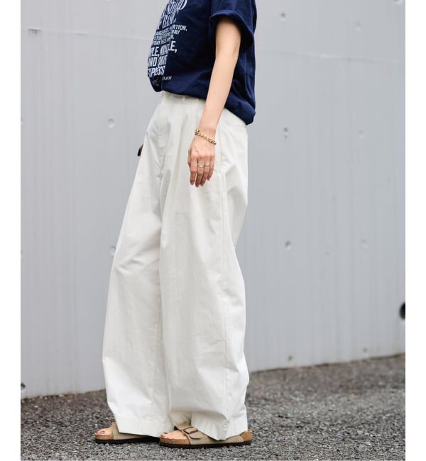 FRAMeWORK「≪洗濯機洗い可≫コットンナイロンタックパンツ」|その他|