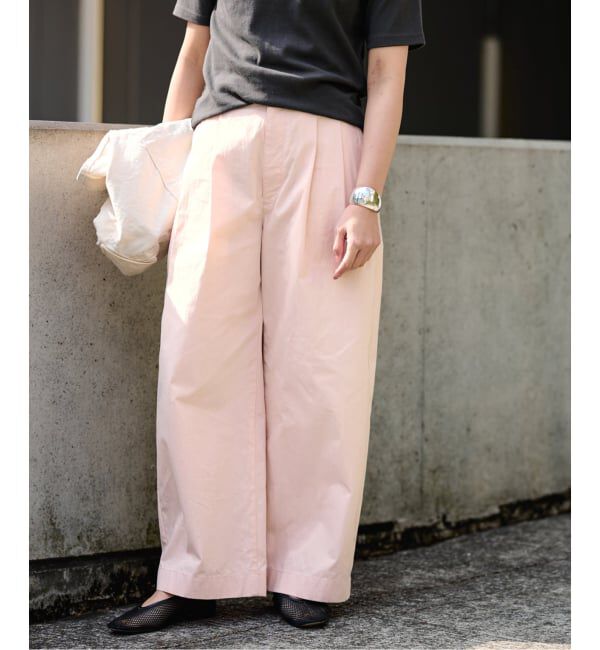 FRAMeWORK「≪洗濯機洗い可≫コットンナイロンタックパンツ」|その他|