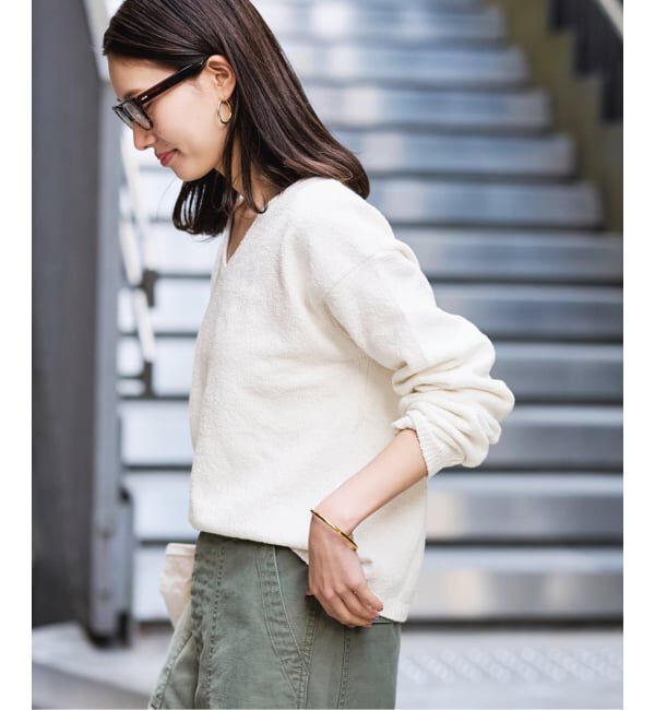 FRAMeWORK「≪WEB限定 / 追加≫カベイトVネックニット 2」|ニット・セーター|