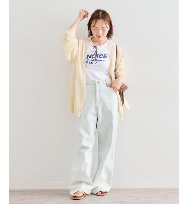 U by SPICK&SPAN「《予約》ウォッシャブルリネンブレンドシアーカーデ」|カーディガン|