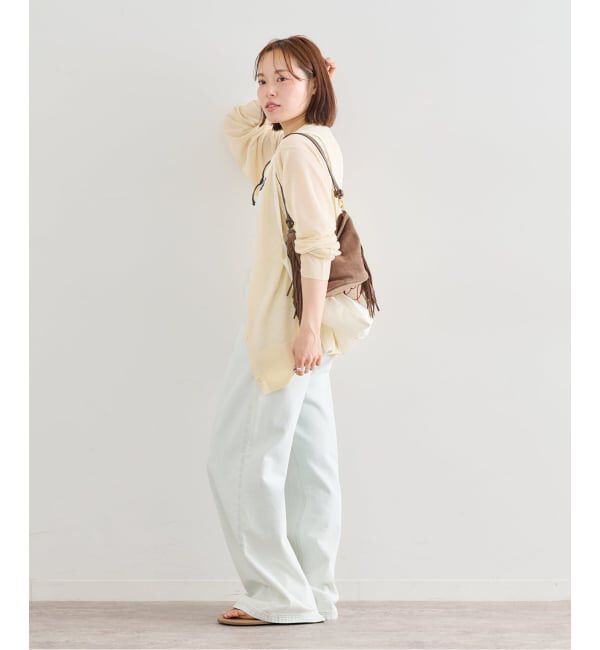 U by SPICK&SPAN「《予約》ウォッシャブルリネンブレンドシアーカーデ」|カーディガン|