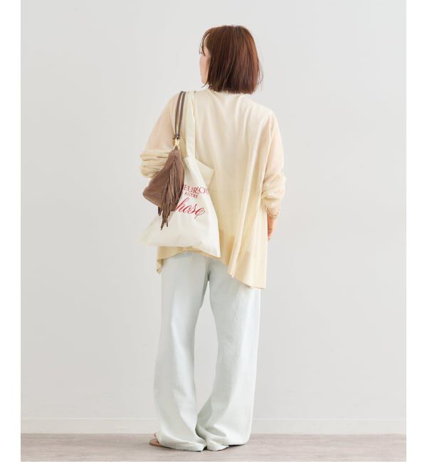 U by SPICK&SPAN「《予約》ウォッシャブルリネンブレンドシアーカーデ」|カーディガン|