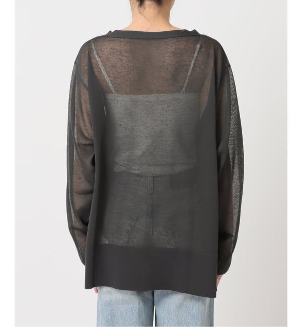 U by SPICK&SPAN「《予約》ウォッシャブルリネンブレンドシアーカーデ」|カーディガン|