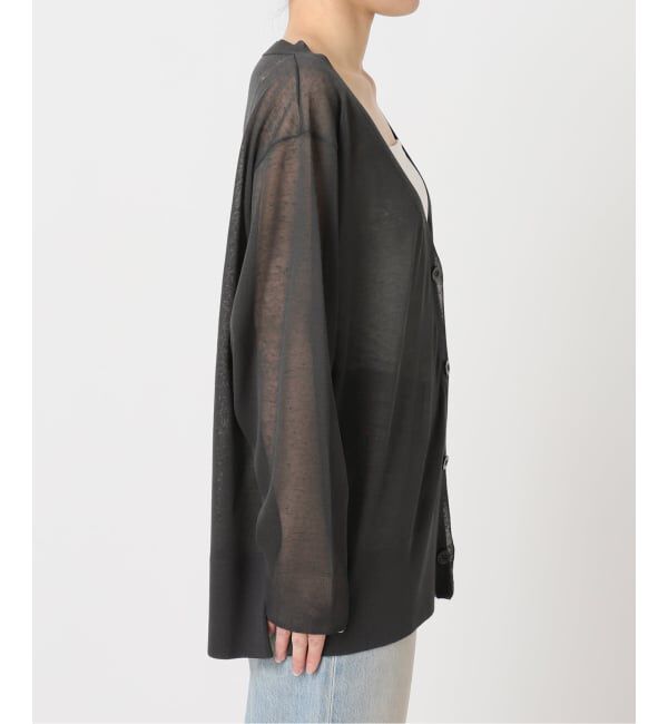 U by SPICK&SPAN「《予約》ウォッシャブルリネンブレンドシアーカーデ」|カーディガン|