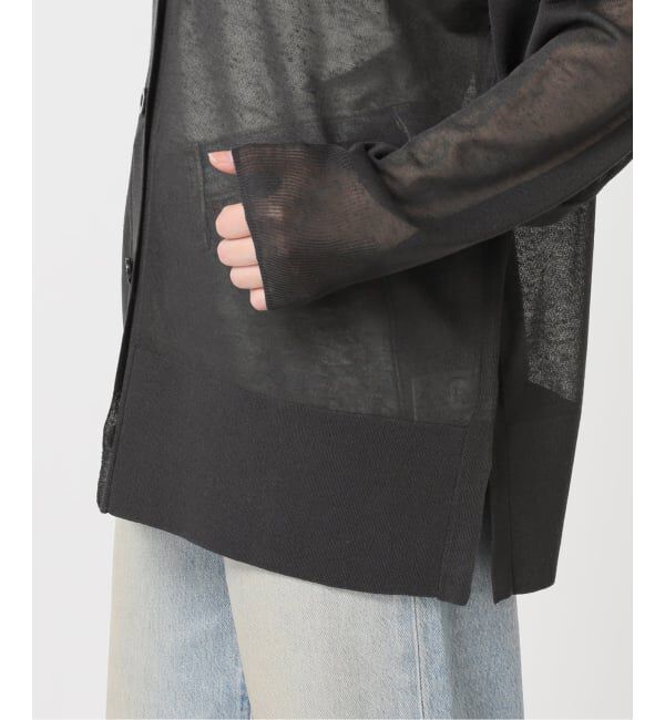 U by SPICK&SPAN「《予約》ウォッシャブルリネンブレンドシアーカーデ」|カーディガン|