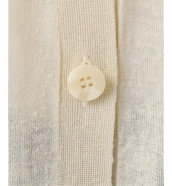 U by SPICK&SPAN「《予約》ウォッシャブルリネンブレンドシアーカーデ」|カーディガン|