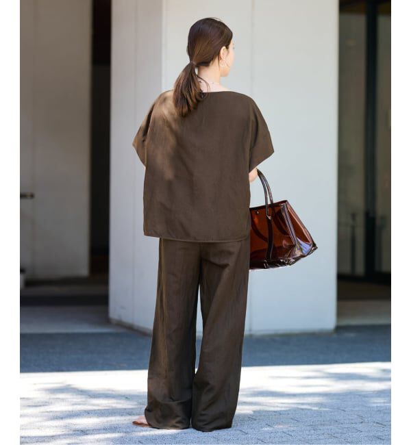 FRAMeWORK「≪予約≫リネンレーヨンイージーパンツ」|スラックス|