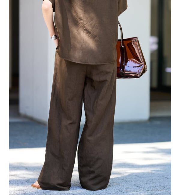 FRAMeWORK「≪予約≫リネンレーヨンイージーパンツ」|スラックス|