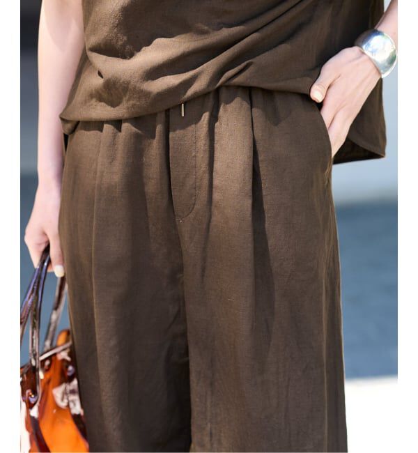 FRAMeWORK「≪予約≫リネンレーヨンイージーパンツ」|スラックス|