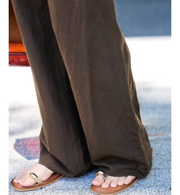 FRAMeWORK「≪予約≫リネンレーヨンイージーパンツ」|スラックス|