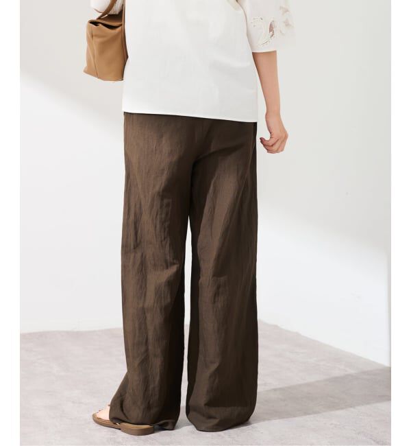 FRAMeWORK「≪予約≫リネンレーヨンイージーパンツ」|スラックス|