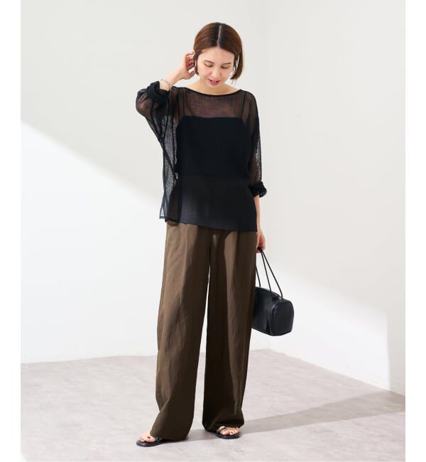 FRAMeWORK「≪予約≫リネンレーヨンイージーパンツ」|スラックス|