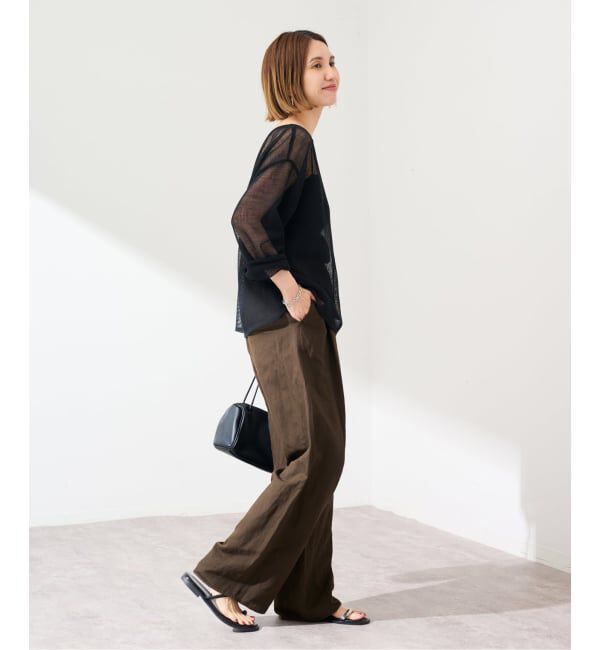 FRAMeWORK「≪予約≫リネンレーヨンイージーパンツ」|スラックス|