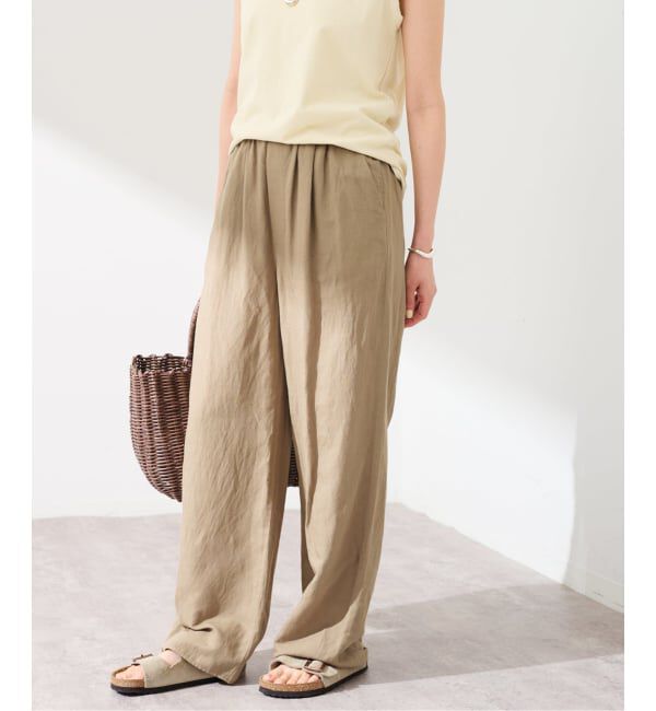 FRAMeWORK「≪予約≫リネンレーヨンイージーパンツ」|スラックス|