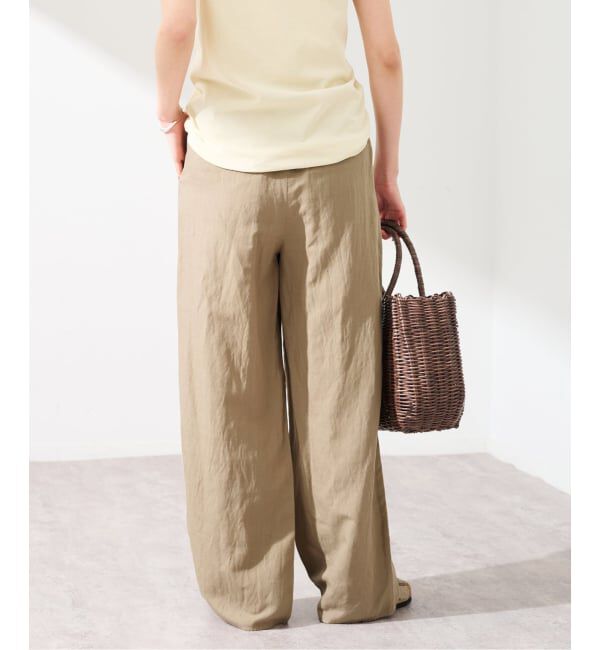 FRAMeWORK「≪予約≫リネンレーヨンイージーパンツ」|スラックス|