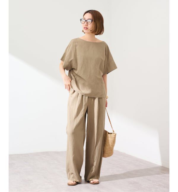 FRAMeWORK「≪予約≫リネンレーヨンイージーパンツ」|スラックス|