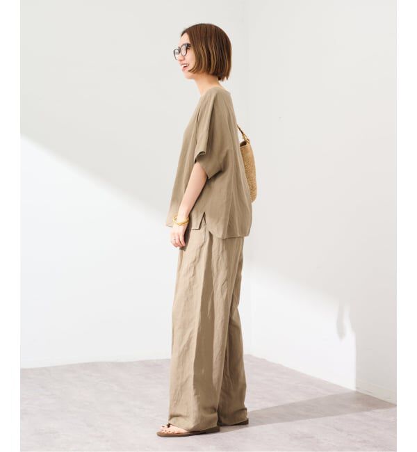 FRAMeWORK「≪予約≫リネンレーヨンイージーパンツ」|スラックス|