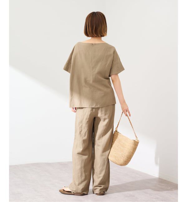 FRAMeWORK「≪予約≫リネンレーヨンイージーパンツ」|スラックス|