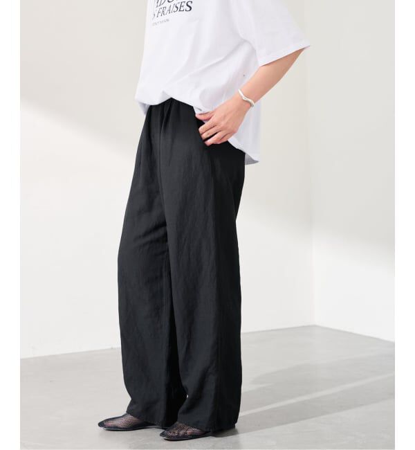 FRAMeWORK「≪予約≫リネンレーヨンイージーパンツ」|スラックス|