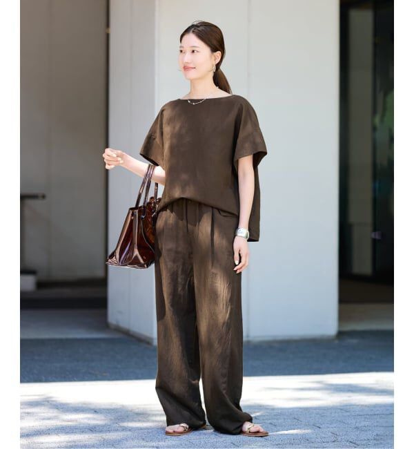 FRAMeWORK「≪予約≫リネンレーヨンイージーパンツ」|スラックス|