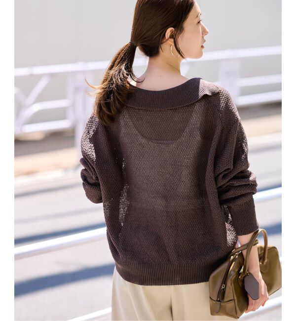 FRAMeWORK「≪予約≫カノコ襟付きカーディガン」|カーディガン|