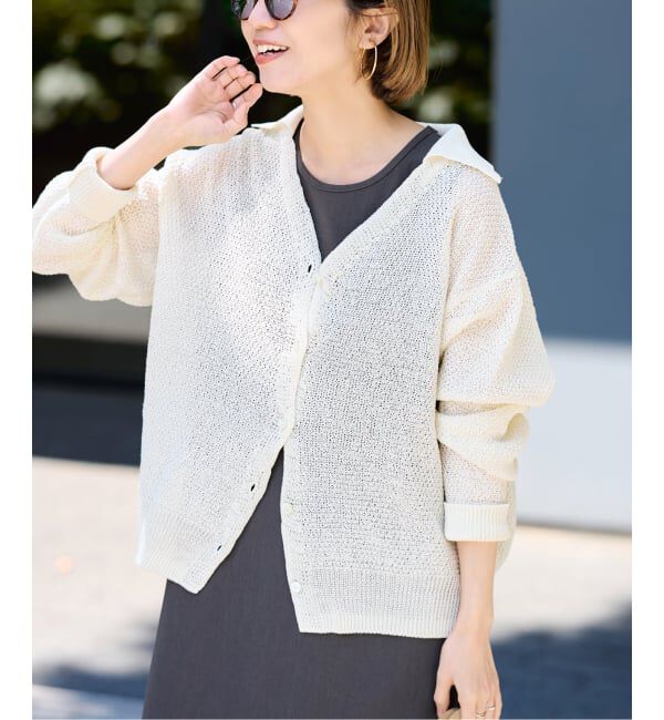 FRAMeWORK「≪予約≫カノコ襟付きカーディガン」|カーディガン|