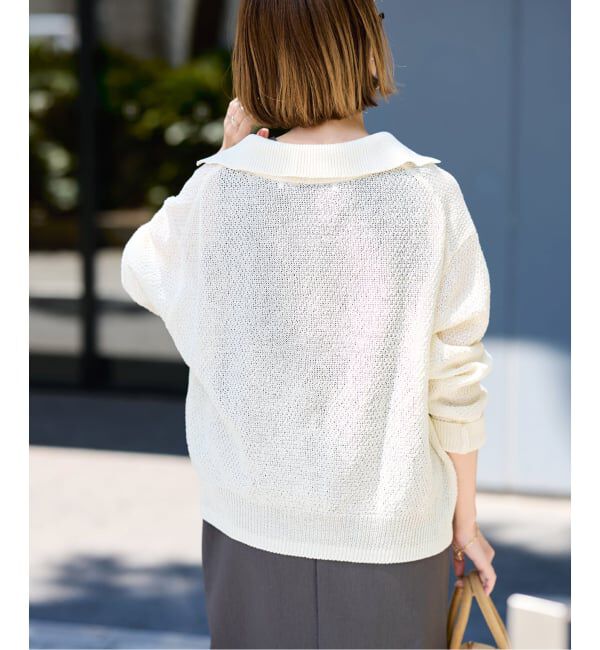 FRAMeWORK「≪予約≫カノコ襟付きカーディガン」|カーディガン|