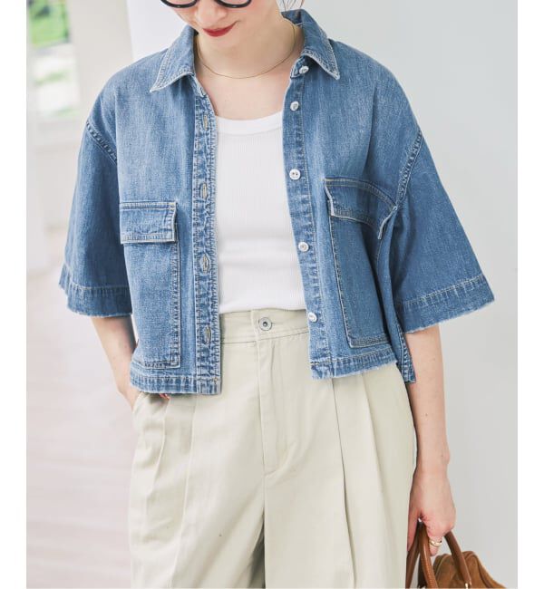 Spick and Span「《予約》5 1/2 HALF Sleeve Shirt」|シャツ・ブラウス|