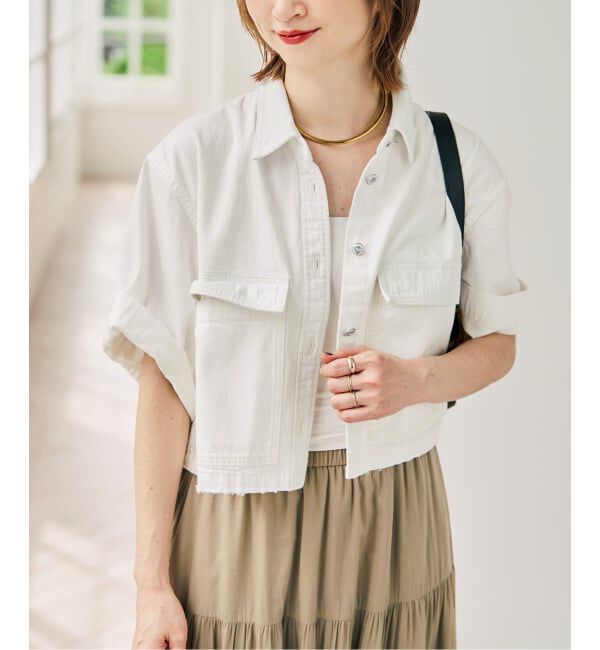 Spick and Span「《予約》5 1/2 HALF Sleeve Shirt」|シャツ・ブラウス|