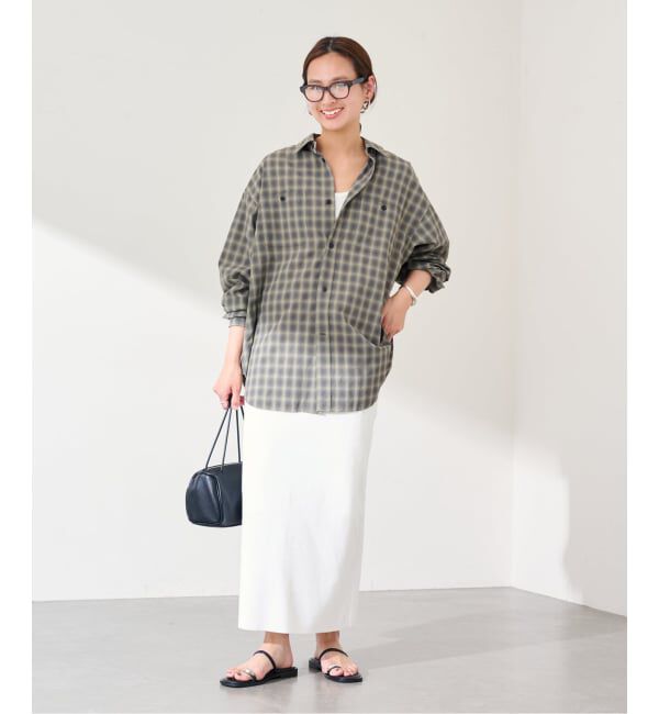 FRAMeWORK「JANE SMITH shadow check work shirt」|シャツ・ブラウス|