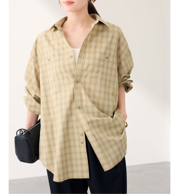 FRAMeWORK「JANE SMITH shadow check work shirt」|シャツ・ブラウス|