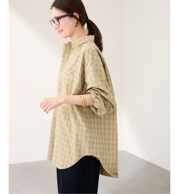 FRAMeWORK「JANE SMITH shadow check work shirt」|シャツ・ブラウス|