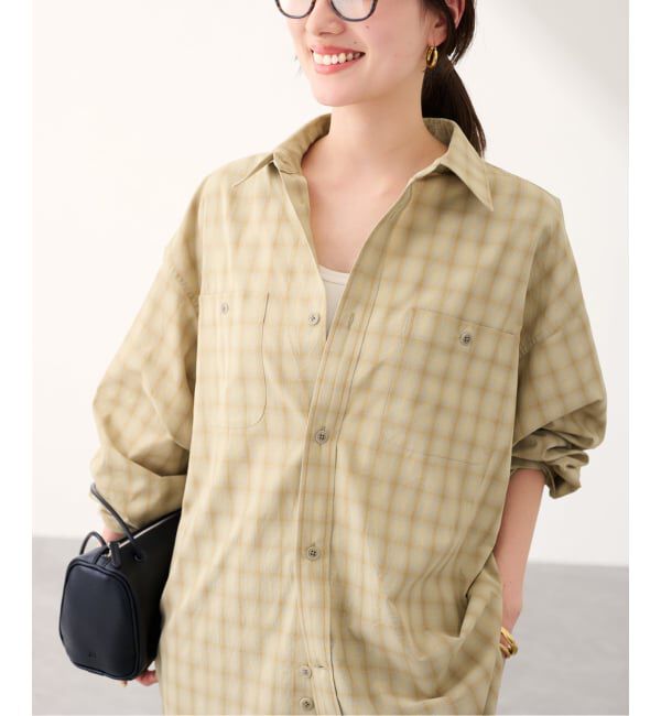 FRAMeWORK「JANE SMITH shadow check work shirt」|シャツ・ブラウス|