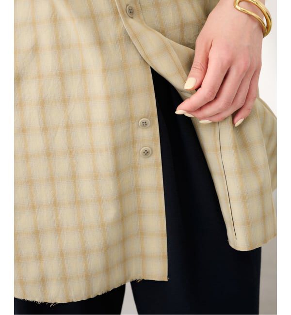 FRAMeWORK「JANE SMITH shadow check work shirt」|シャツ・ブラウス|